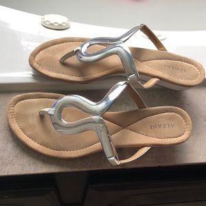 Alfani white and silver dress sandals